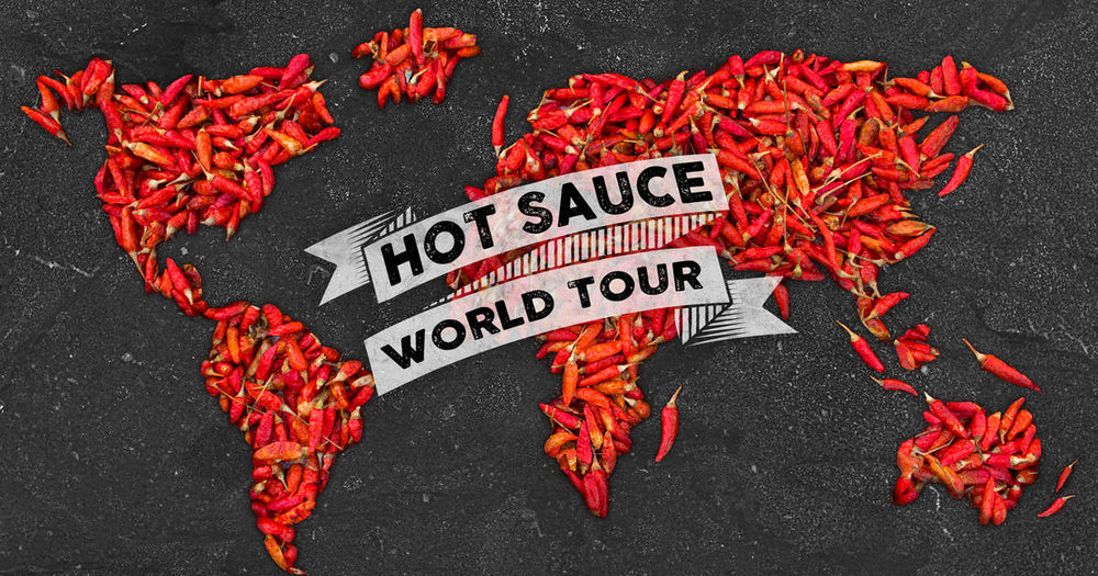 The Global Tour of Heat: A World Map Made of Hot Sauce