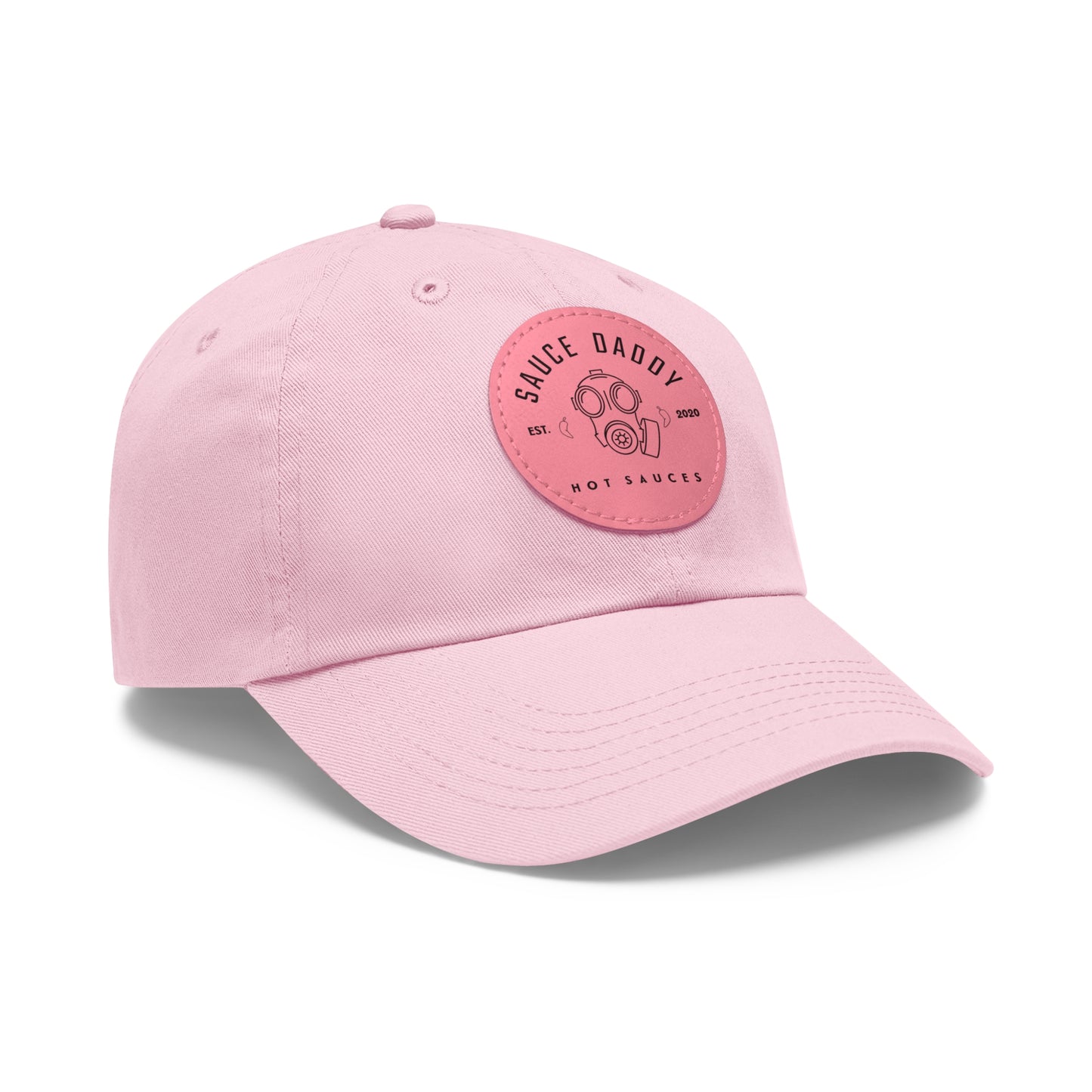 
                  
                    Dad Hat with Leather Patch (Round)
                  
                